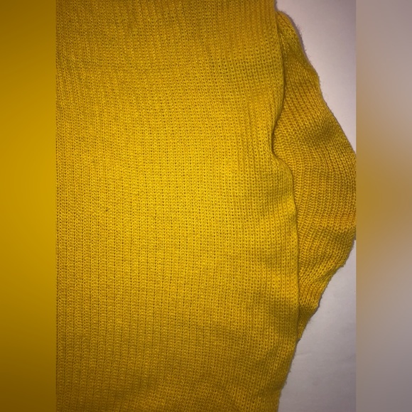 Leith Dolman Sleeve Ribbed Pullover Dolman Sleeve Sweater Bright‎ Yellow XS - Picture 5 of 9